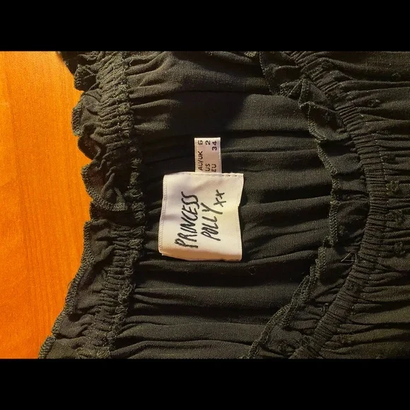 Princess Polly Love Galore Romper in Black, size 2 - Picture 2 of 3